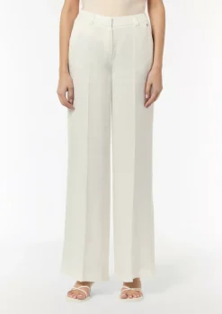 Wide-Leg-Hose aus Leinenmix-Comma New