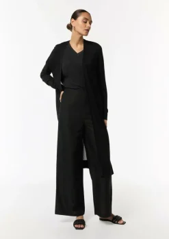 Wide-Leg-Hose aus Leinenmix-Comma Sale