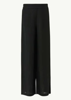 Wide-Leg-Hose aus Leinenmix-Comma Sale