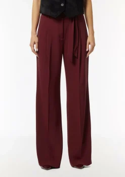 Wide-Leg-Hose mit Bindegürtel-Comma New