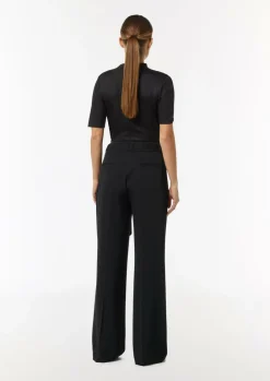 Wide-Leg-Hose mit Bindegürtel-Comma Best