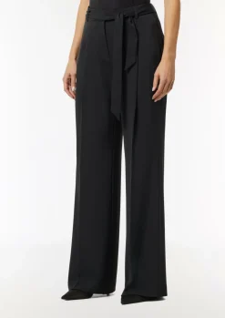 Wide-Leg-Hose mit Bindegürtel-Comma Best