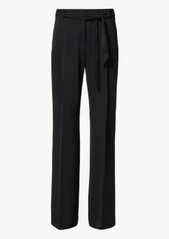 Wide-Leg-Hose mit Bindegürtel-Comma Best