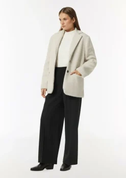 Wide-Leg-Hose mit gerafftem Bund-Comma Hot