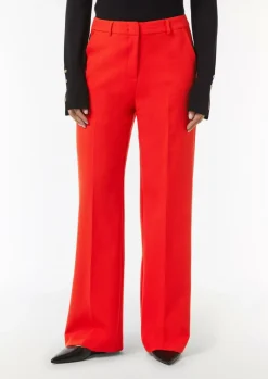 Wide Leg Hose mit Hakenverschluss und Eingrifftaschen-Comma Discount