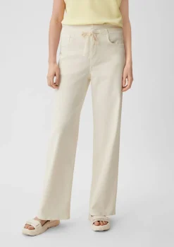 Wide leg-Jeans mit Tunnelzug-Comma Online