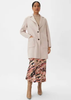 Wollmantel im Loose Fit-Comma Sale