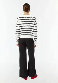 Zopfstrickpullover aus Wollmix-Comma Best