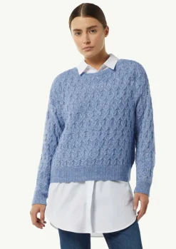 Zopfstrickpullover aus Wollmix-Comma Sale